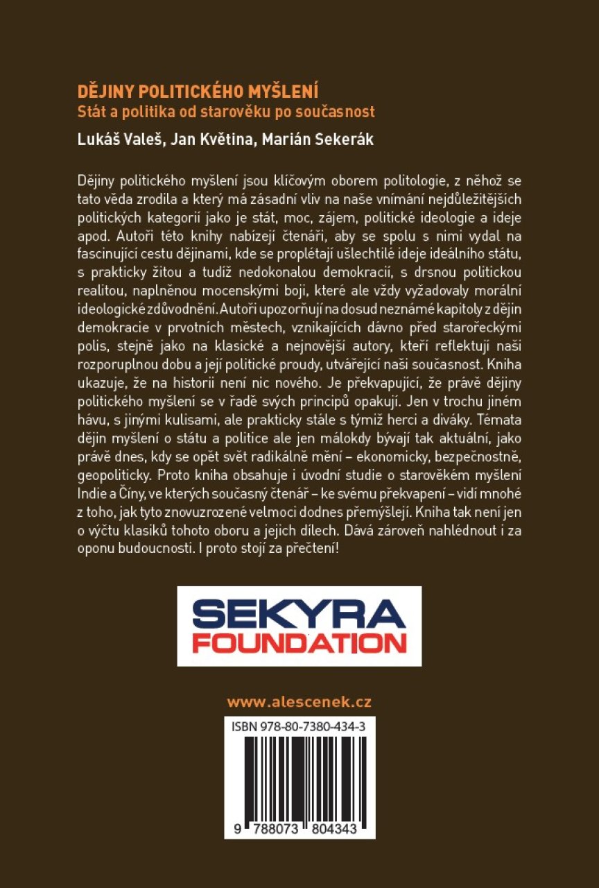 Dějiny politického myšlení. Stát a politika od starověku po současnost