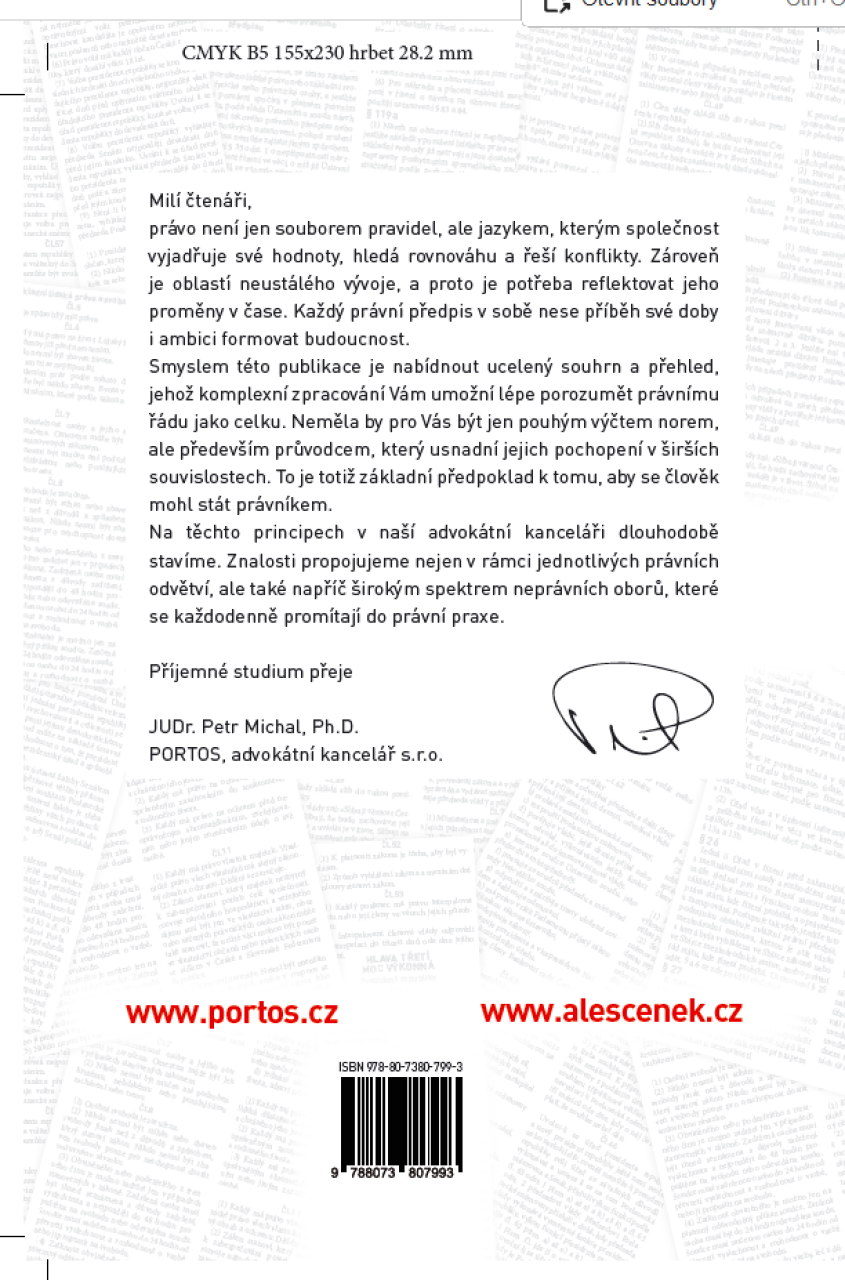 Soubor zákonů. Mezinárodní právo soukromé, procesní a obchodní. Stav ke dni 1. 4. 2026