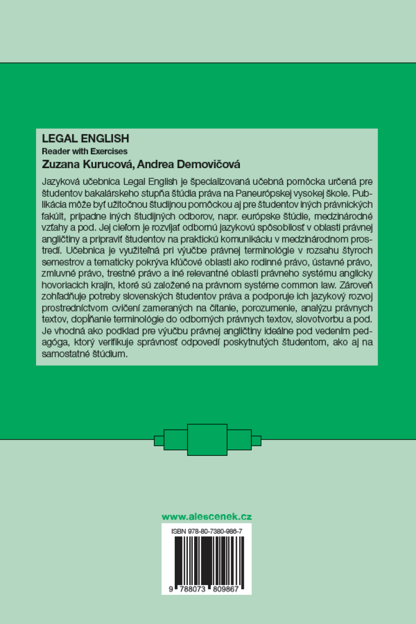 Legal English – Reader with Exercises