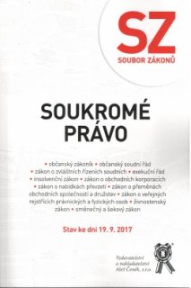 Soubor zákonů. Soukromé právo - Stav ke dni 19.9.2017