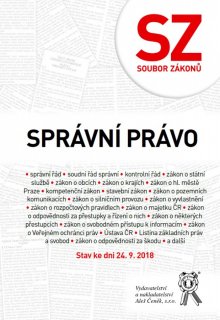 Soubor zákonů. Správní právo – stav ke dni 24. 9. 2018