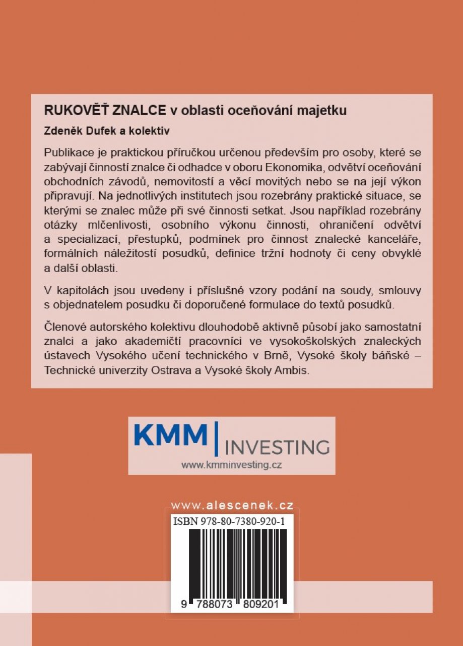 Rukověť znalce v oblasti oceňování majetku