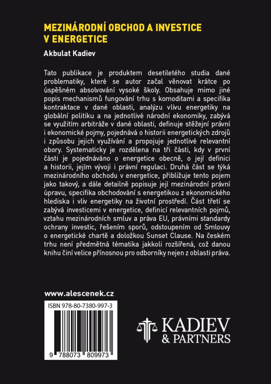 Mezinárodní obchod a investice v energetice