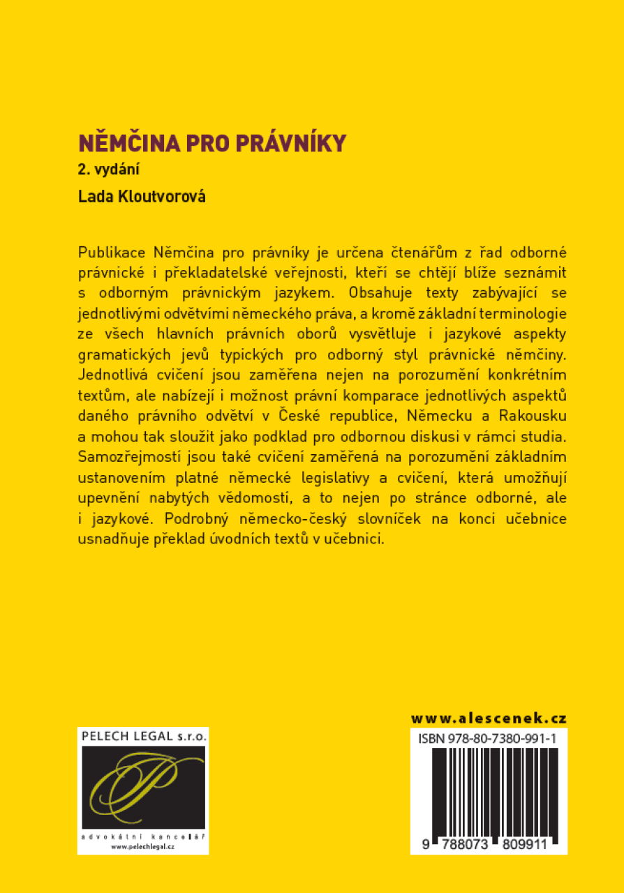 Němčina pro právníky, 2. vydání