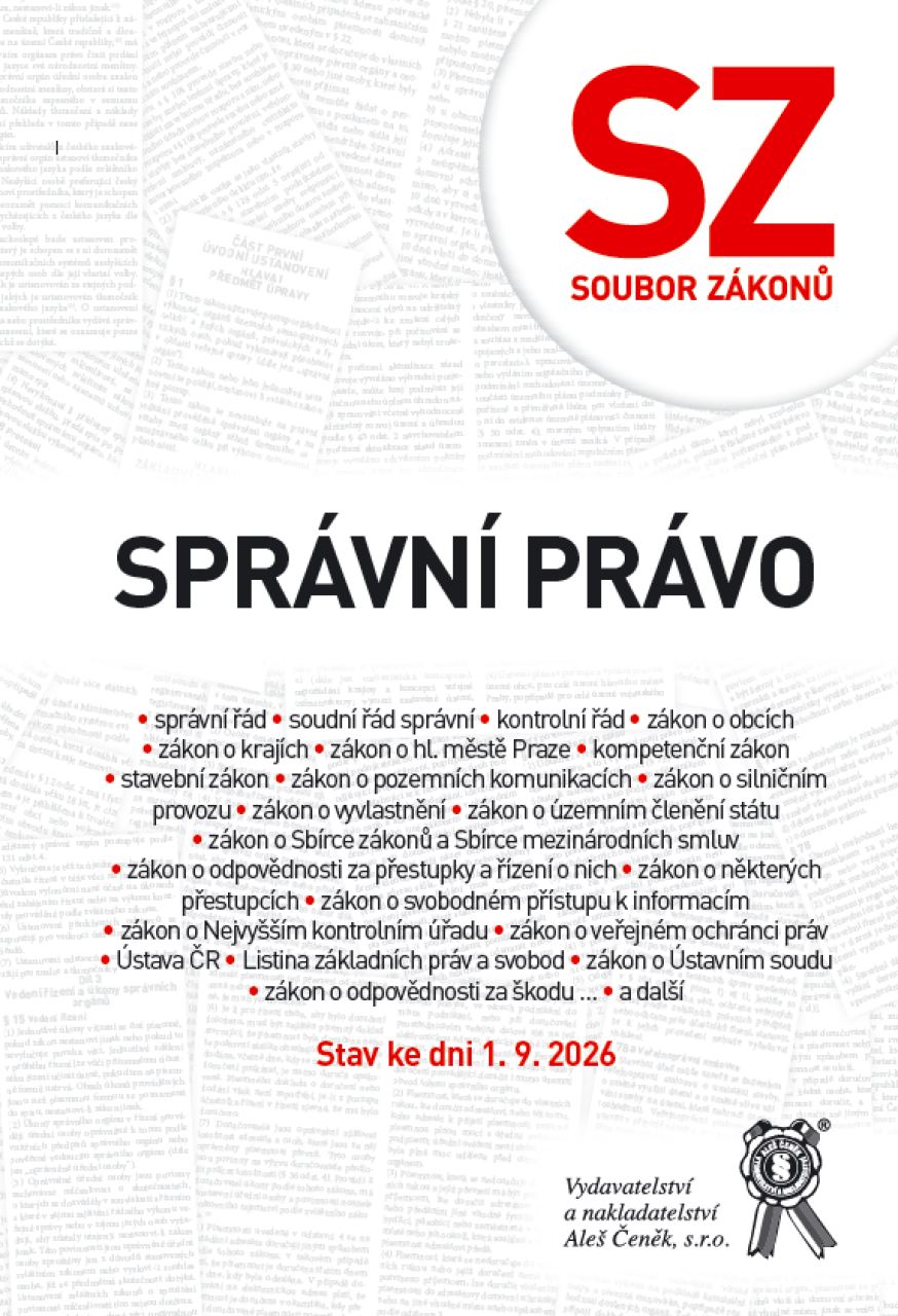 Soubor zákonů. Správní právo. Stav ke dni 1. 9. 2026