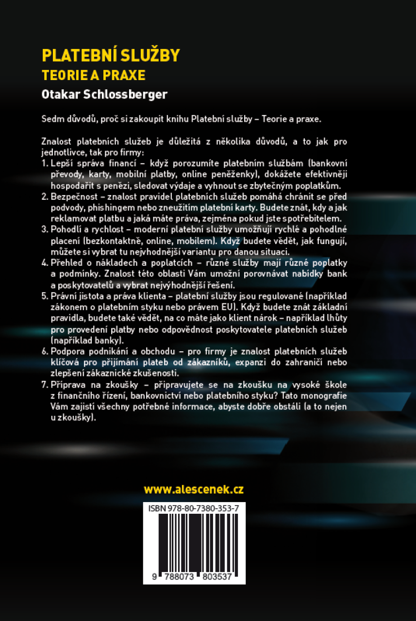 Platební služby. Teorie a praxe