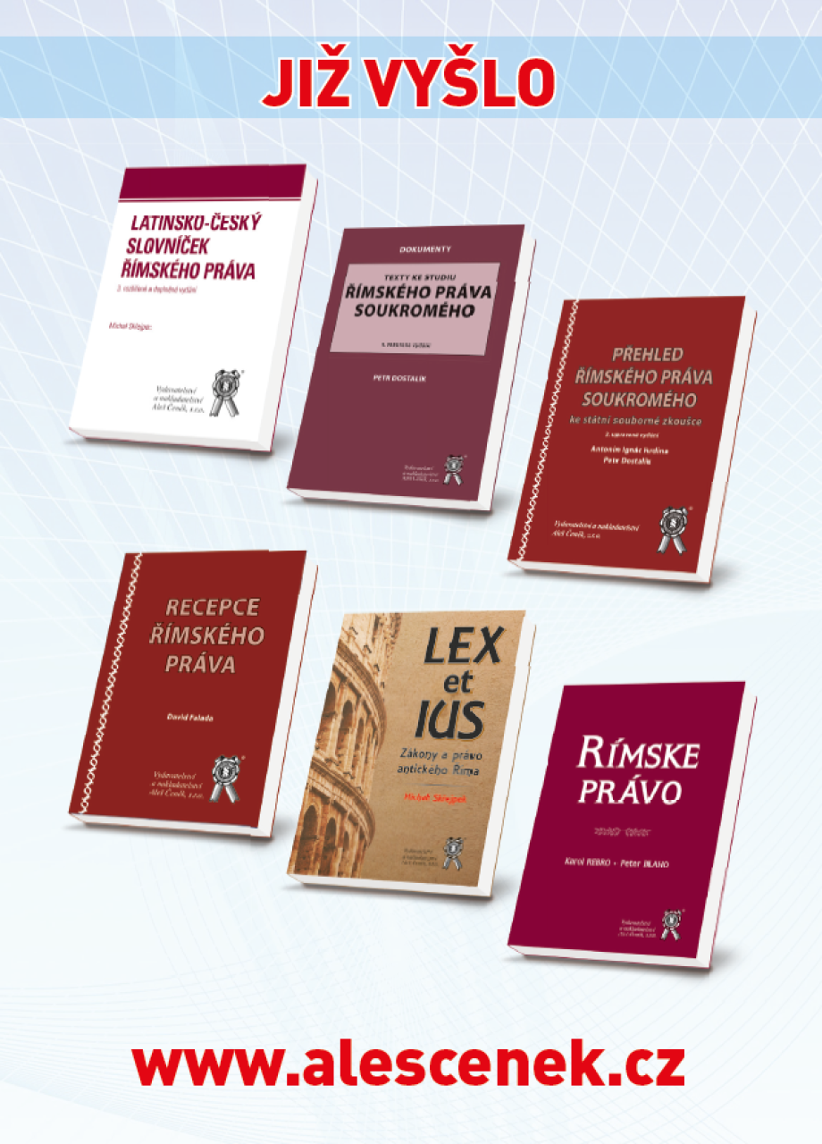 Římské soukromé právo. Systém a instituce. 3. upravené vydání