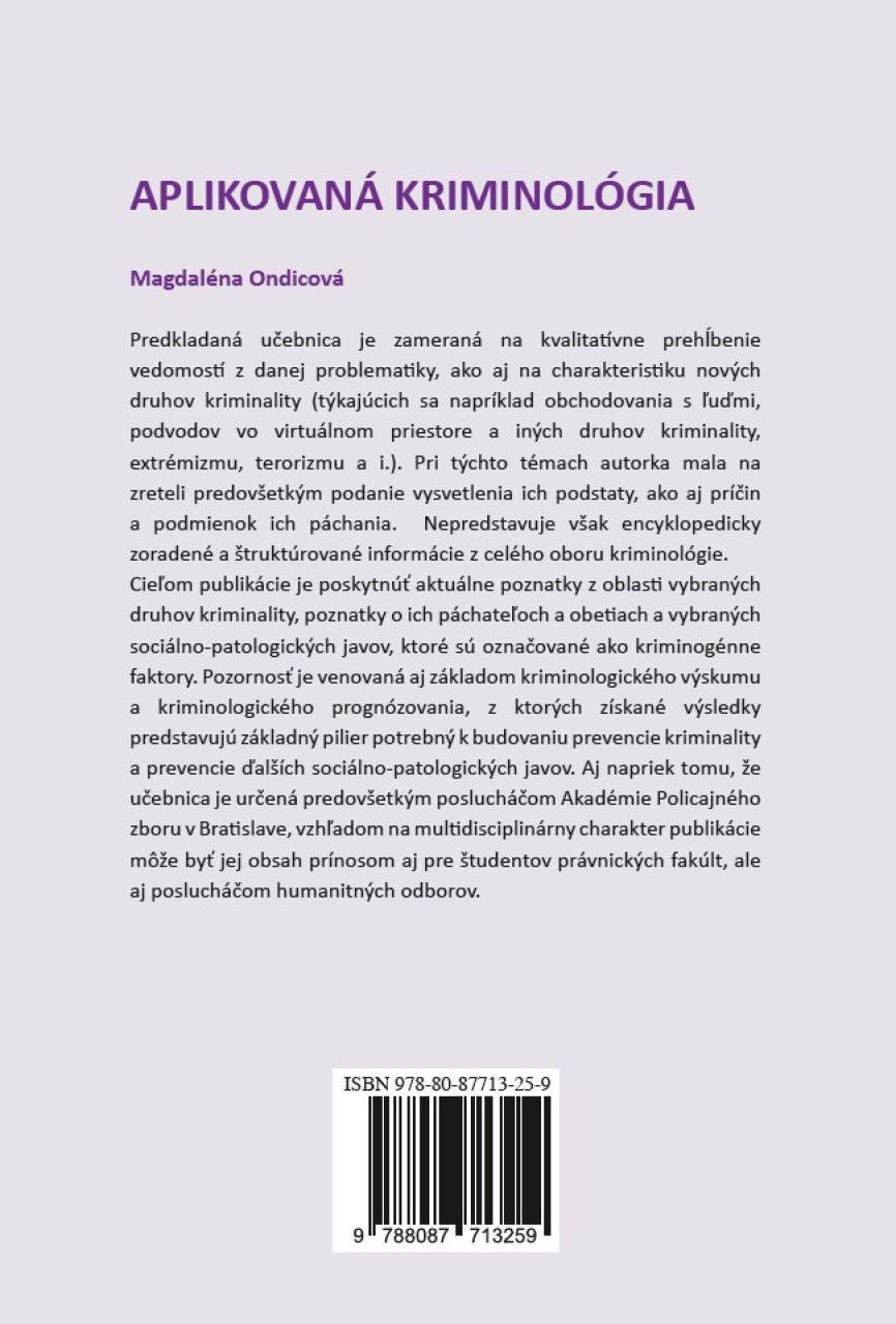 Aplikovaná kriminológia