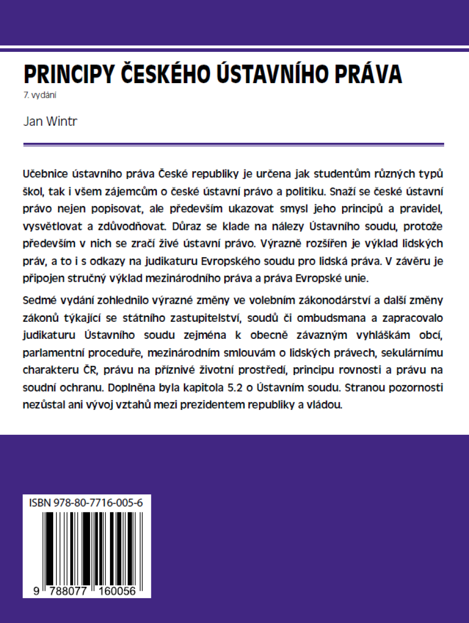 Principy českého ústavního práva 7. vydání