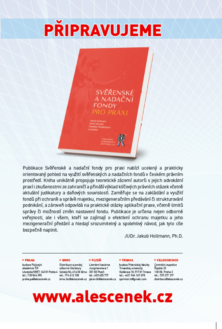 Soubor zákonů. Mezinárodní právo soukromé, procesní a obchodní. Stav ke dni 1. 4. 2026