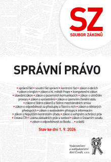 Soubor zákonů. Správní právo. Stav ke dni 1. 9. 2026