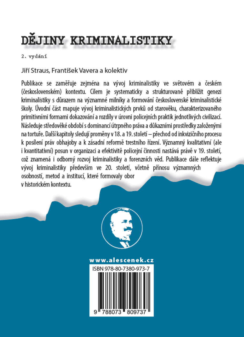 Dějiny kriminalistiky, 2. vydání