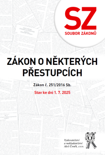 Soubor zákonů – Zákon č. 251/2016 Sb., o některých přestupcích